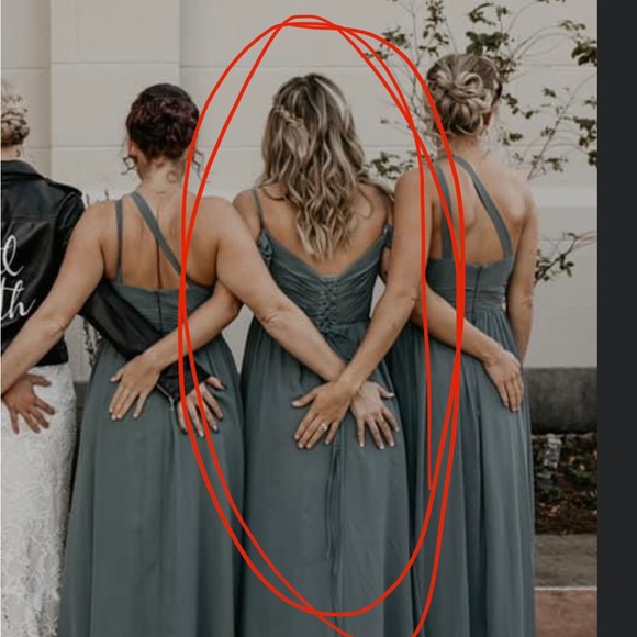 Eucalyptus Lily Chiffon dress size 4 but altered to fit sizes 4-6! - Picture 7 of 8